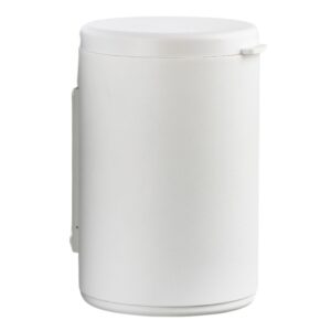 Zone Denmark B&iacute;l&yacute; kovov&yacute; n&aacute;stěnn&yacute; odpadkov&yacute; ko&scaron; Rim 3