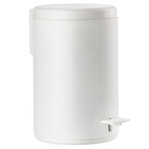 Zone Denmark B&iacute;l&yacute; kovov&yacute; ped&aacute;lov&yacute; odpadkov&yacute; ko&scaron; Rim 3 l