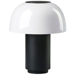 Zone Denmark Čern&aacute; hlin&iacute;kov&aacute; stoln&iacute; LED lampa Harvest Moon