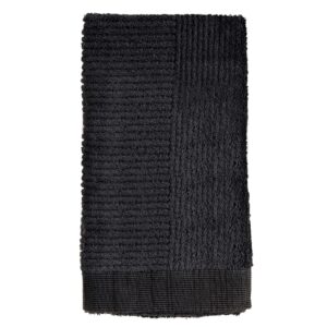 Zone Denmark Čern&yacute; bavlněn&yacute; ručn&iacute;k Classic 50 x 100 cm