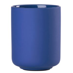 Zone Denmark Inkoustově modr&yacute; kameninov&yacute; stojan na zubn&iacute; kart&aacute;čky Ume