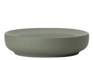 Zone Denmark Olivově zelen&aacute; porcel&aacute;nov&aacute; miska na m&yacute;dlo Ume