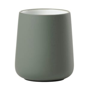 Zone Denmark Olivově zelen&yacute; porcel&aacute;nov&yacute; stojan na zubn&iacute; kart&aacute;čky Nova