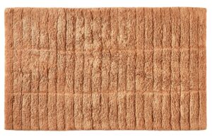 Zone Denmark Oranžov&aacute; bavlněn&aacute; koupelnov&aacute; předložka Tiles 50 x 80 cm