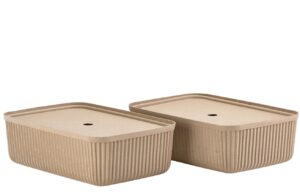 Zone Denmark Set dvou b&eacute;žov&yacute;ch pap&iacute;rov&yacute;ch &uacute;ložn&yacute;ch boxů Pulp 48 x 32 cm