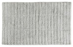 Zone Denmark Světle &scaron;ed&aacute; bavlněn&aacute; koupelnov&aacute; předložka Tiles 50 x 80 cm