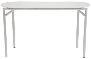 Zone Denmark Světle &scaron;ed&aacute; kovov&aacute; zahradn&iacute; skl&aacute;dac&iacute; lavice Disc 90 cm