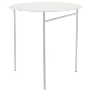 Zone Denmark Světle &scaron;ed&yacute; kovov&yacute; zahradn&iacute; skl&aacute;dac&iacute; stůl Disc 70 cm