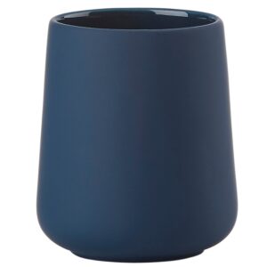 Zone Denmark Tmavě modr&yacute; kameninov&yacute; stojan na zubn&iacute; kart&aacute;čky Nova One