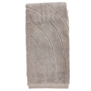 Zone Denmark Tmavě &scaron;ed&aacute; bavlněn&aacute; osu&scaron;ka Time 70 x 140 cm