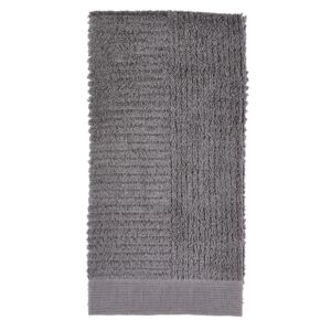 Zone Denmark Tmavě &scaron;ed&yacute; bavlněn&yacute; ručn&iacute;k Classic 50 x 100 cm