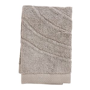 Zone Denmark Tmavě &scaron;ed&yacute; bavlněn&yacute; ručn&iacute;k Time 30 x 30 cm