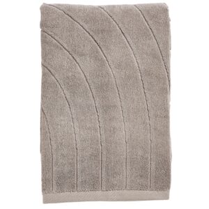 Zone Denmark Tmavě &scaron;ed&yacute; bavlněn&yacute; ručn&iacute;k Time 50 x 100 cm