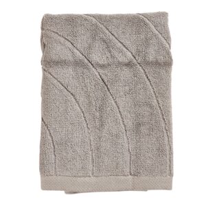 Zone Denmark Tmavě &scaron;ed&yacute; bavlněn&yacute; ručn&iacute;k Time 50 x 70 cm