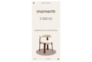 momenti Designov&yacute; e-poukaz 2000 Kč