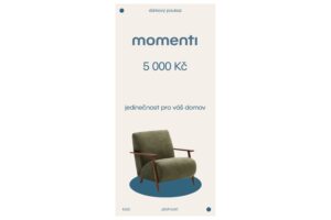 momenti Designov&yacute; e-poukaz 5000 Kč