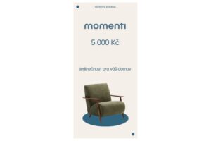 momenti Designov&yacute; poukaz 5000 Kč