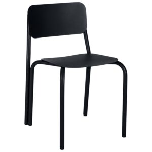 noo.ma Čern&aacute; kovov&aacute; j&iacute;deln&iacute; židle Kei