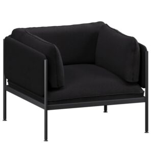 noo.ma Čern&eacute; čalouněn&eacute; křeslo Toom