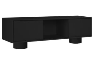 noo.ma Čern&yacute; TV stolek Taro 160 x 42 cm