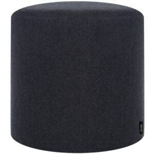 noo.ma Čern&yacute; čalouněn&yacute; puf Folk 40 cm