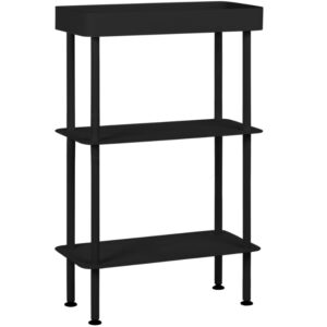 noo.ma Čern&yacute; kovov&yacute; odkl&aacute;dac&iacute; stolek Nolle III. 60 x 30 cm