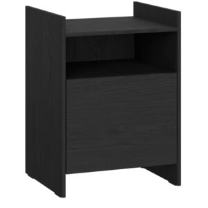 noo.ma Čern&yacute; nočn&iacute; stolek Toopt 40 x 35 cm