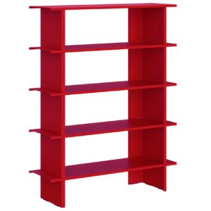 noo.ma Červen&aacute; kovov&aacute; knihovna Hes 156 x 120 cm