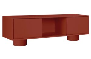 noo.ma Červen&yacute; TV stolek Taro 160 x 42 cm