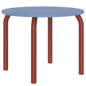 noo.ma Modro-červen&yacute; dřevěn&yacute; j&iacute;deln&iacute; stůl Meko 100 cm