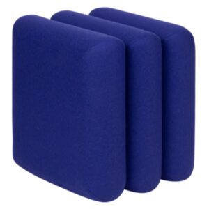 noo.ma Modr&yacute; vlněn&yacute; puf Radd 36 x 36 cm