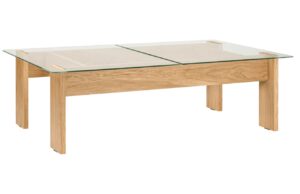 noo.ma Skleněn&yacute; konferenčn&iacute; stolek Naiko 132 x 86 cm