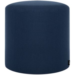 noo.ma Tmavě modr&yacute; čalouněn&yacute; puf Folk 40 cm