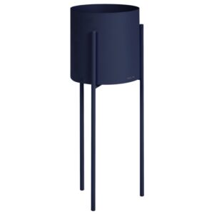 noo.ma Tmavě modr&yacute; kovov&yacute; květin&aacute;č Maki &Oslash; 20 cm