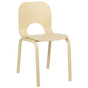 noo.ma Žlut&aacute; dřevěn&aacute; j&iacute;deln&iacute; židle Atto