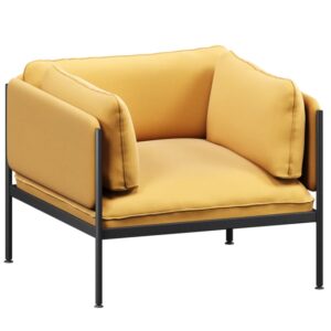 noo.ma Žlut&eacute; čalouněn&eacute; křeslo Toom