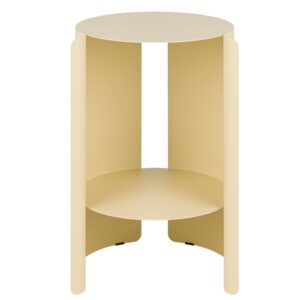 noo.ma Žlut&yacute; kovov&yacute; odkl&aacute;dac&iacute; stolek Wa 32 cm