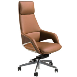 Angel Cerd&aacute; Hněd&aacute; koženkov&aacute; kancel&aacute;řsk&aacute; židle No. 4209
