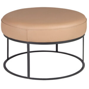 Angel Cerd&aacute; Hněd&yacute; kožen&yacute; taburet No. 5190