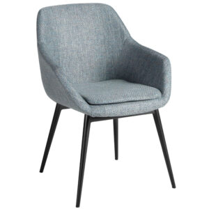 Angel Cerd&aacute; Modr&aacute; čalouněn&aacute; j&iacute;deln&iacute; židle No. 4221