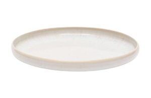 B&iacute;l&yacute; keramick&yacute; dezertn&iacute; tal&iacute;ř Kave Home Uilo 21