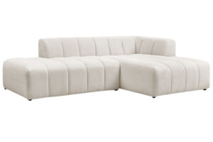 Bobochic Paris B&iacute;l&aacute; boucl&eacute; rohov&aacute; pohovka Annecy 262 cm