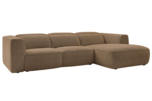 Bobochic Paris Oranžovohněd&aacute; rohov&aacute; pohovka William 298 cm