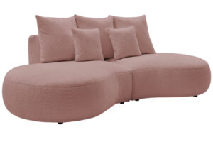 Bobochic Paris Růžov&aacute; boucl&eacute; trojm&iacute;stn&aacute; pohovka Saint-Germain 260 cm