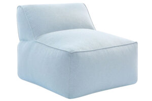 Bobochic Paris Světle modr&eacute; zahradn&iacute; křeslo Riviera