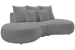 Bobochic Paris Světle &scaron;ed&aacute; boucl&eacute; trojm&iacute;stn&aacute; pohovka Saint-Germain 260 cm