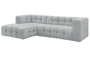 Bobochic Paris Světle &scaron;ed&aacute; rohov&aacute; pohovka Cloud 288 cm