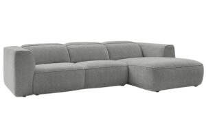 Bobochic Paris Světle &scaron;ed&aacute; rohov&aacute; pohovka William 298 cm