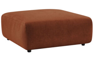 Bobochic Paris Terakotově oranžov&aacute; podnožka Lucien 108 x 108 cm