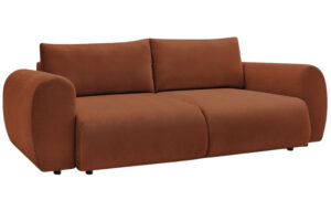 Bobochic Paris Terakotově oranžov&aacute; rozkl&aacute;dac&iacute; pohovka Lucien 257 cm